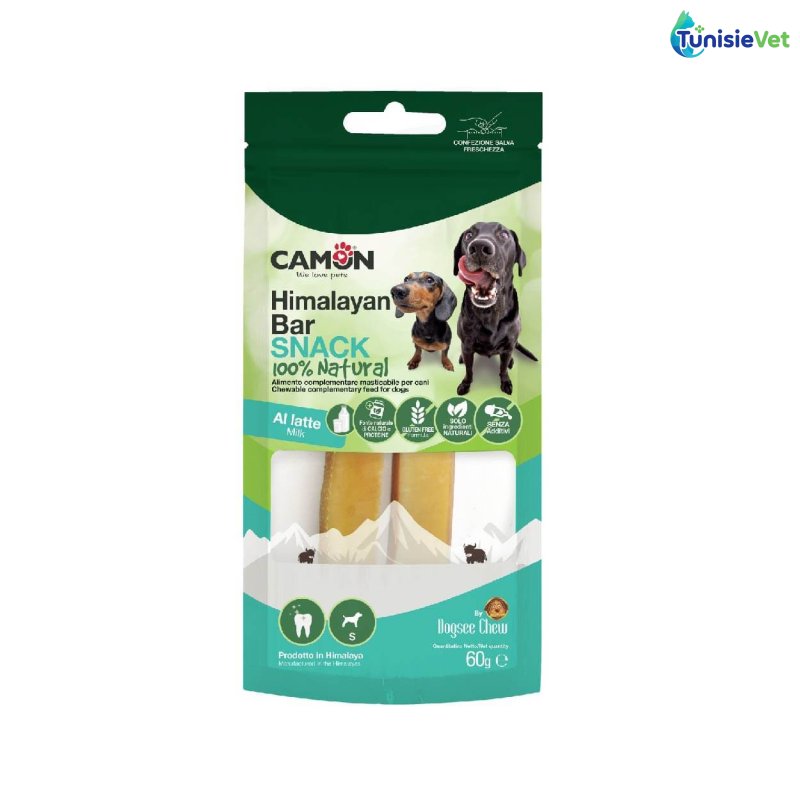 CAMON - FRIANDISES CHIEN BARRES AU LAIT 60GR
