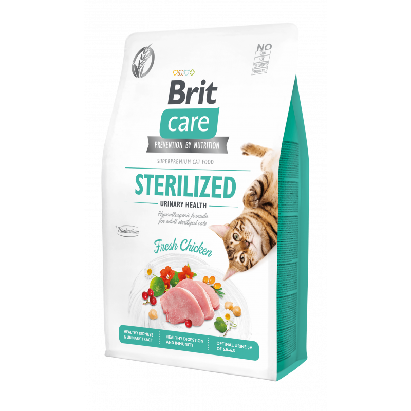 Brit Care Urinary pour Chat Stérilisé Sans Céréales 2 KG