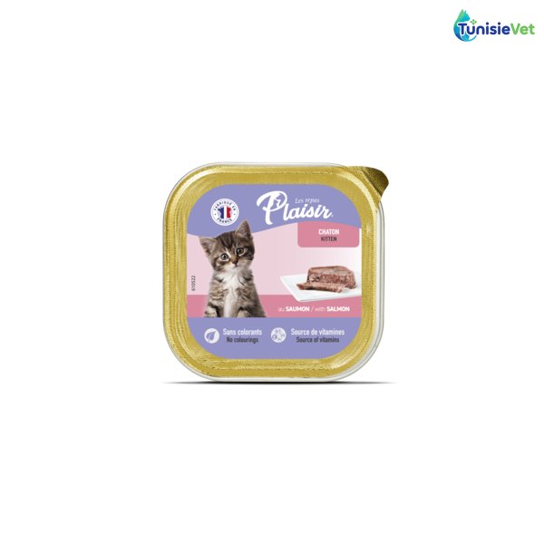 BARQUETTE PL KITTEN SAUMON 100GR
