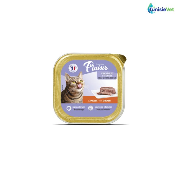 BARQUETTE PLAISIR PATE POULET 100GR