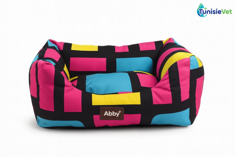 COUCHAGE MULTICOLORE CONFORTABLE POUR CHAT ET CHIEN taille M 45-55cm