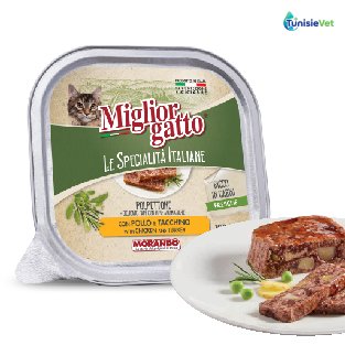 Miglior gatto Le Specialita Italiane Tasty Patè Chicken Turkey 100gr